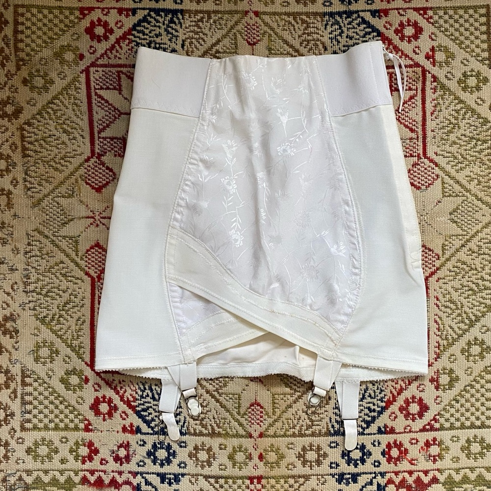 Vintage 60s Sarong Girdle w/ Garters 1960s Undergarment Shaper Lingerie 28”